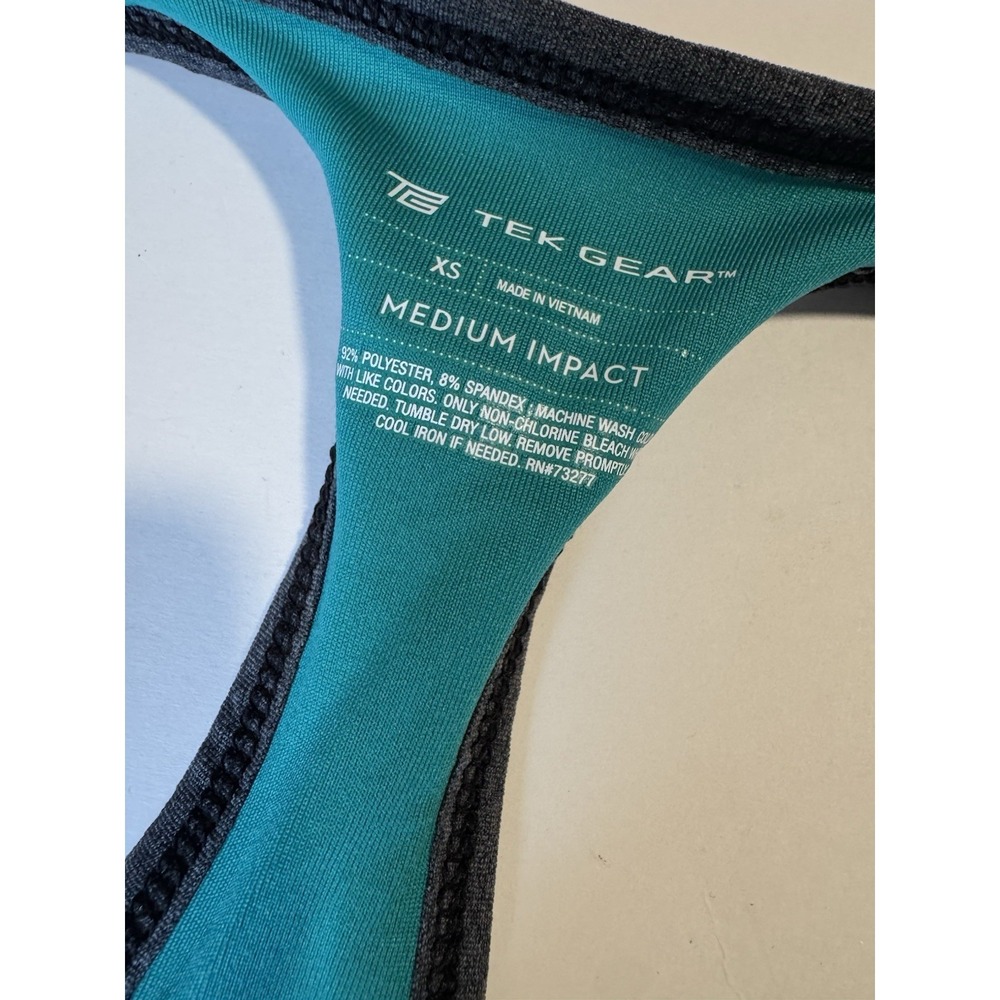 Tek Gear Women's Sport Bra Size XS Medium Impact New NWT - Picture 3 of 4